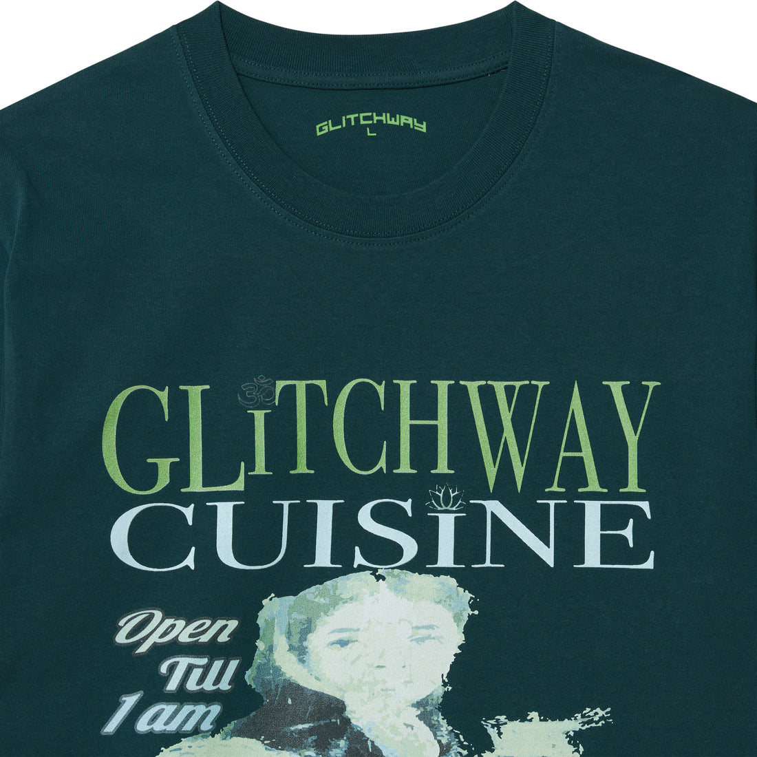 CUISINE TEE (dark green)