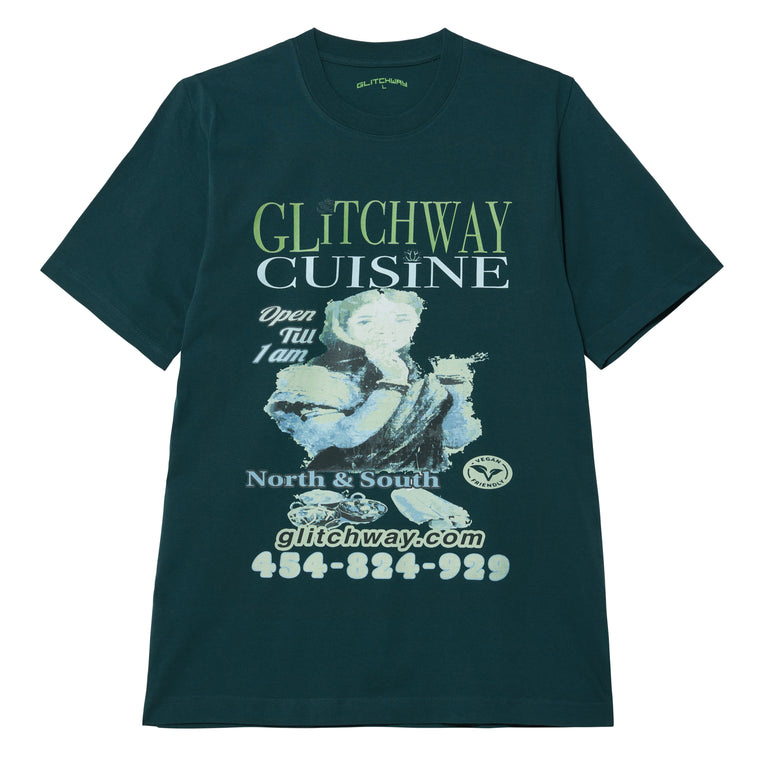CUISINE TEE (dark green)
